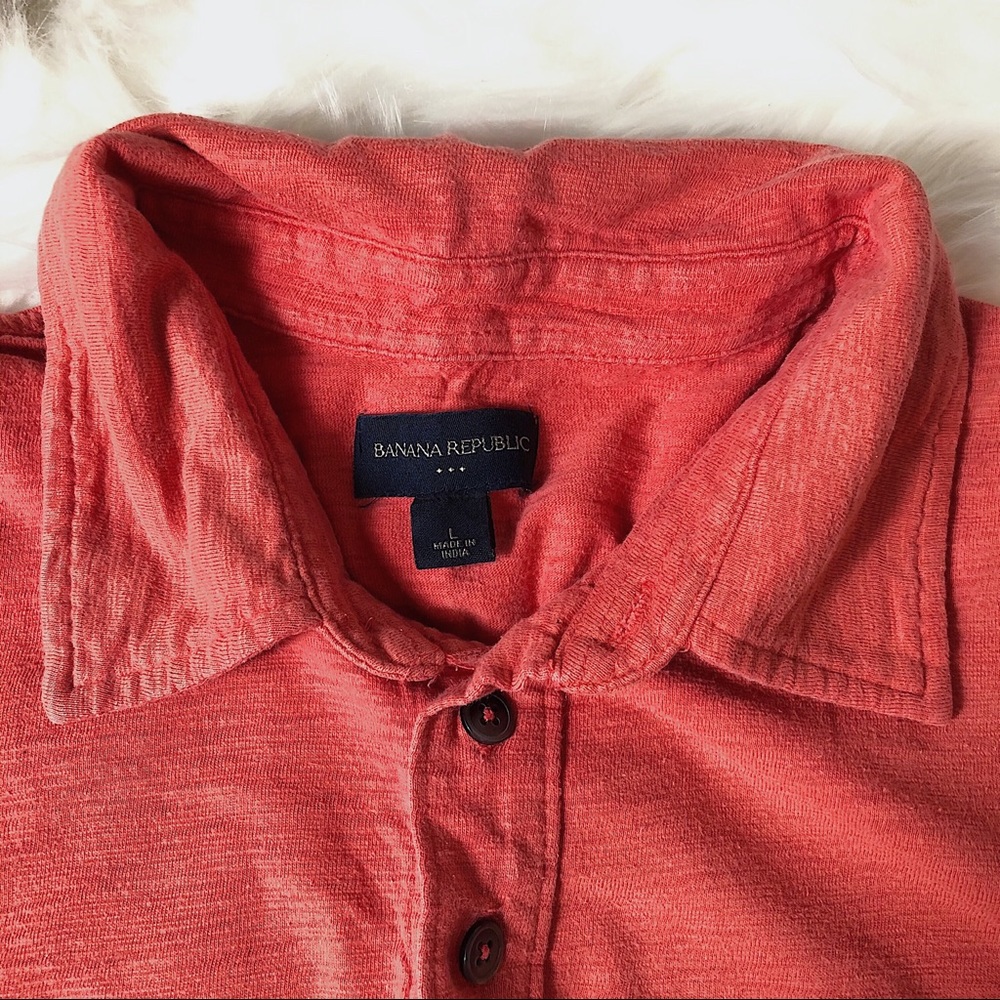 Men’s Banana Republic Cotton Collared Knit Shirt - Picture 3 of 4